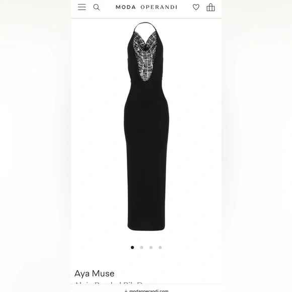 Aya Muse | Dresses | Aya Muse Long Beaded Dress | Poshmark